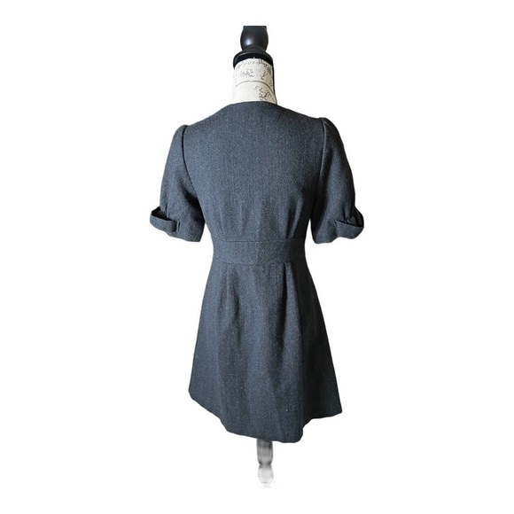 BEAUTIFUL French design wool button down dress.size EU 36/ equivalent to US 6 /S - Picture 5 of 8